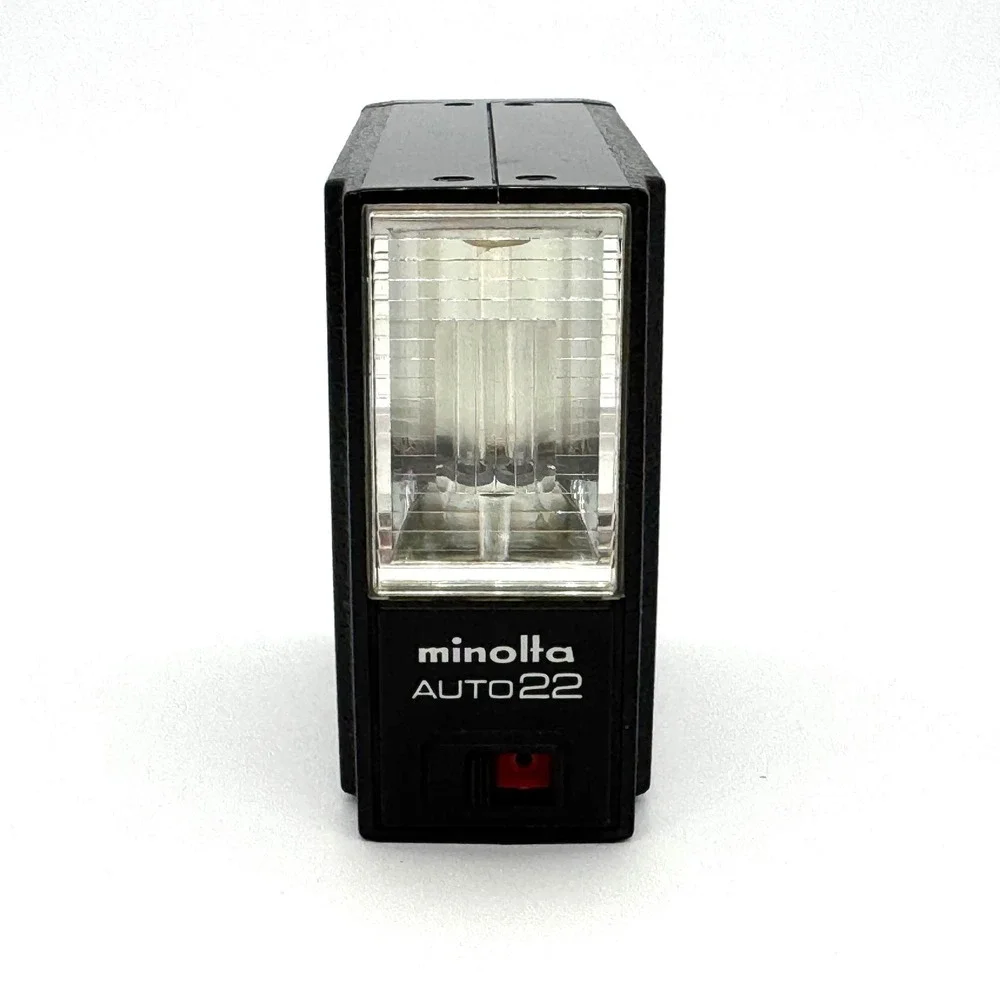 Minolta Auto Electroflash 22 Camera Flash Unit Case Manual Untested